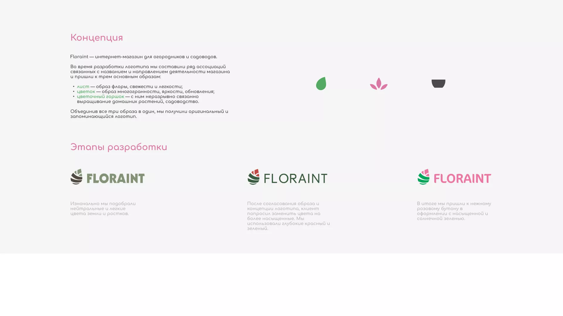 Создание логотипа и интернет-магазина «FLORAINT» в Мензелинске