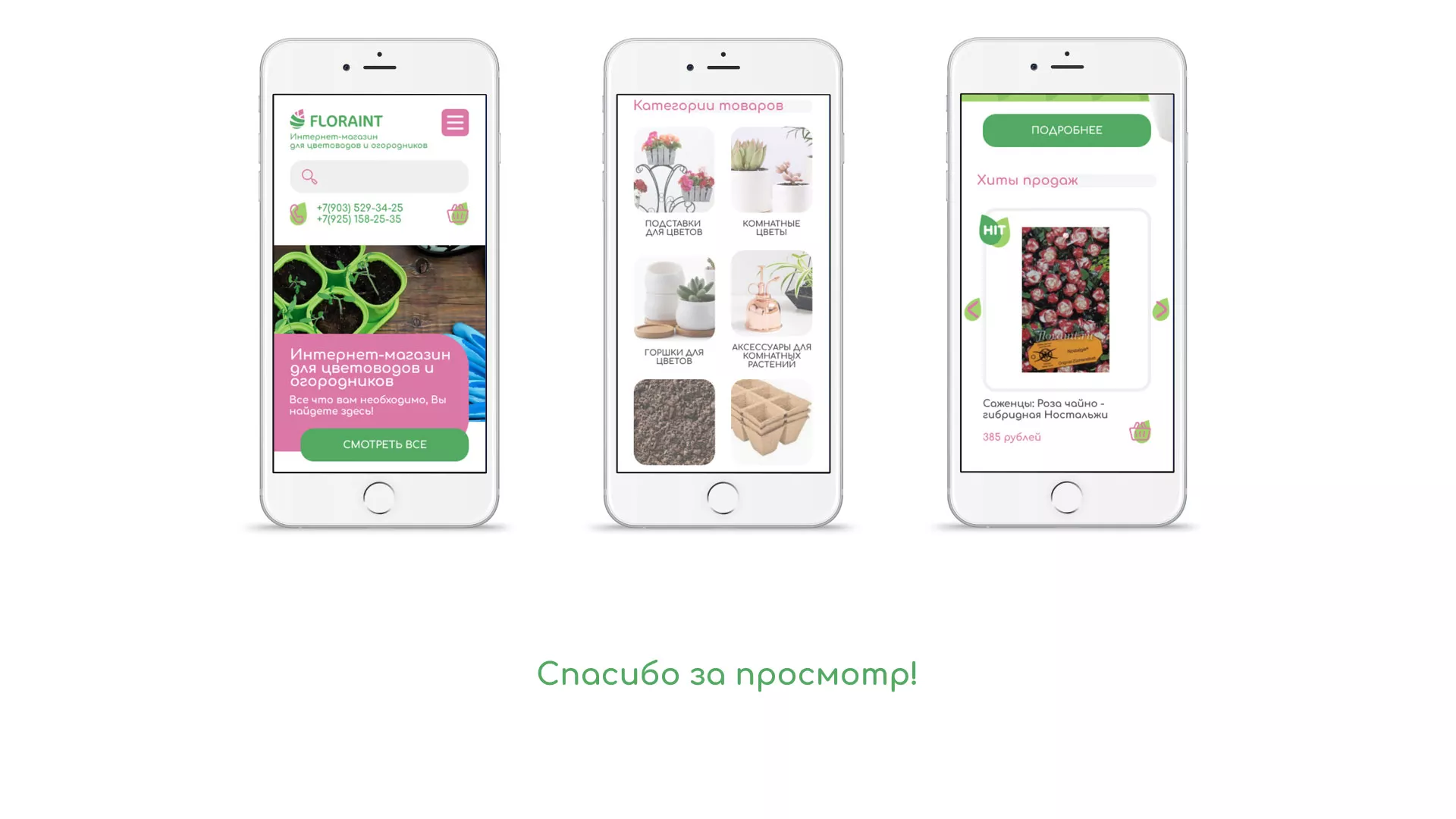 Создание логотипа и интернет-магазина «FLORAINT» в Мензелинске