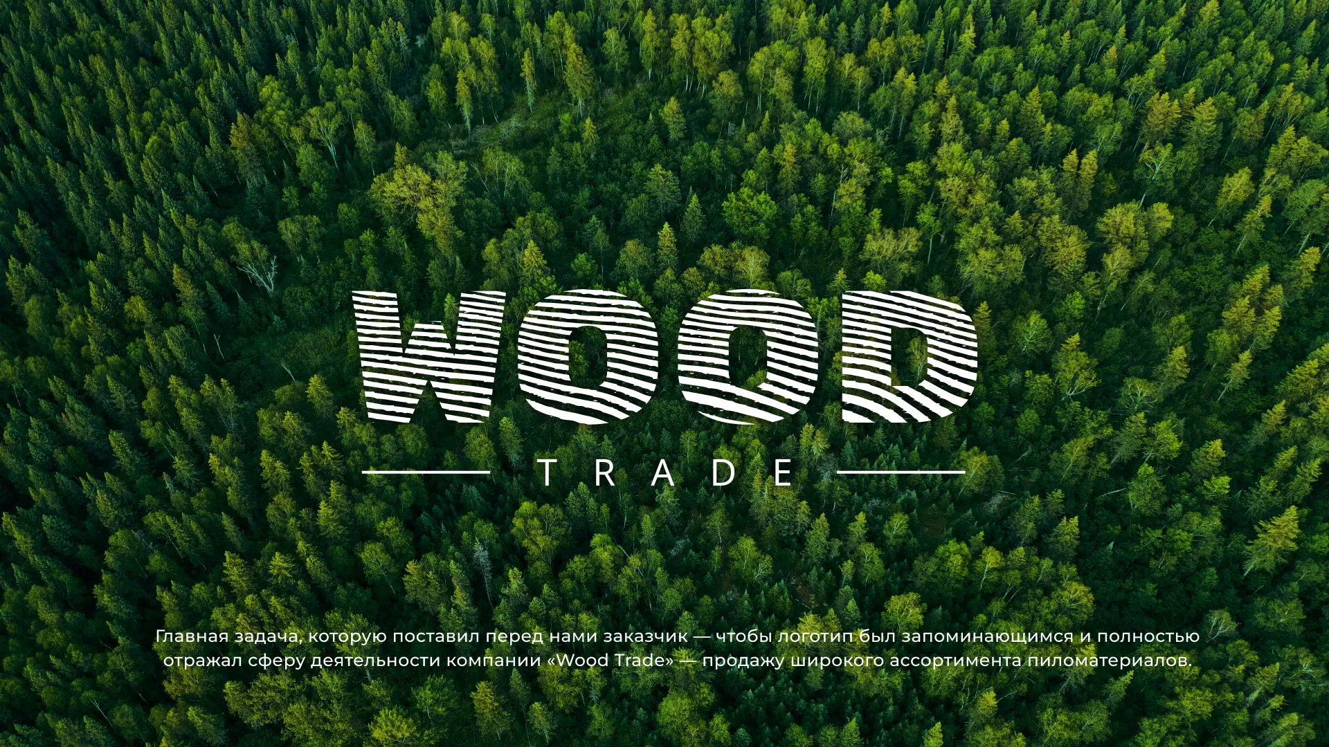 Разработка логотипа для компании «Wood Trade» в Мензелинске