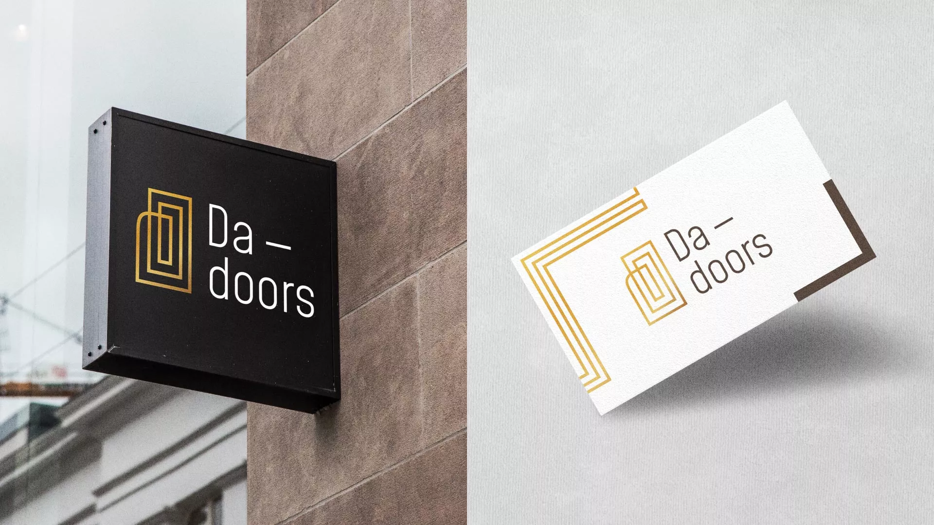 Разработка логотипа для компании «DA-DOORS» в Мензелинске